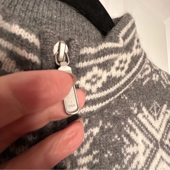 Deane & White Vintage Lambs Wool Blend Nordic Fair Isle Style Sweater Sz M - Picture 9 of 11